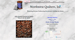 Desktop Screenshot of northwestquilters.org